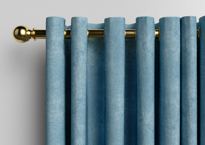 Florence Faux Suede, Cloud Blue - Made to Measure Curtains - Image 12